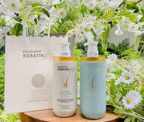 Bộ dầu gội xả Voudioty Keratin X9 Biotin & Collagen công dụng?-2
