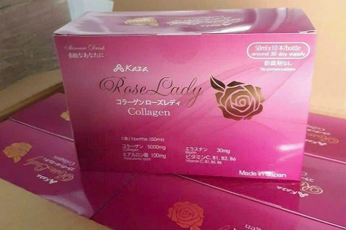 Nước uống Collagen Kaza Rose Lady giá bao nhiêu hộp 10 chai?-1