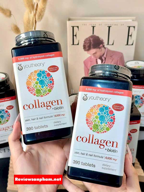 ⭐ Collagen thủy phân cho da & tóc – đẹp toàn diện #1: Collagen Youtheory 390 Viên