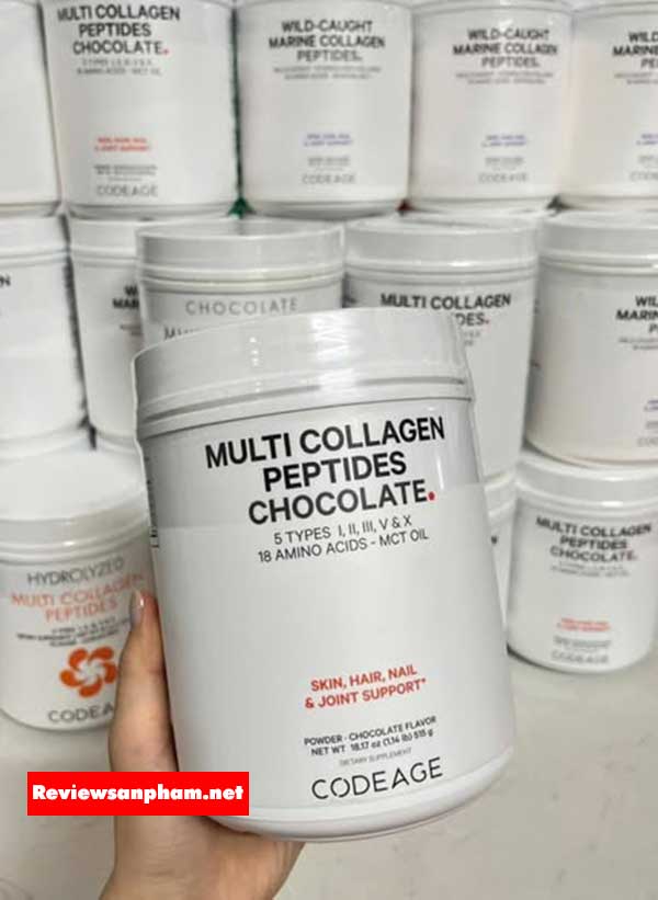 ⭐ Collagen thủy phân dạng bột – linh hoạt pha uống #2: Bột Collagen Peptides vị Socola