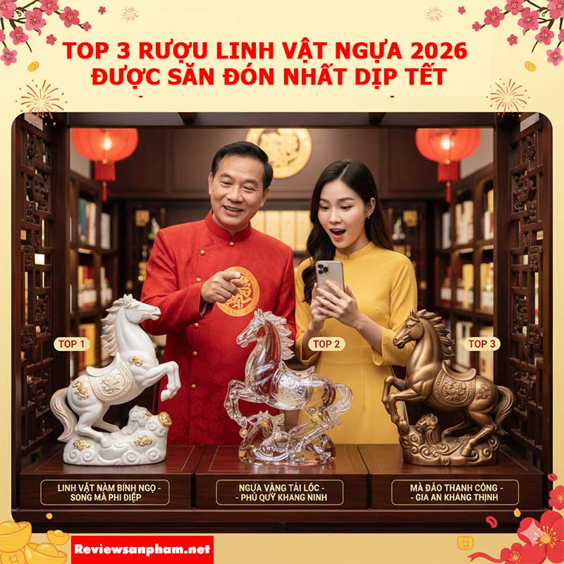Vì sao rượu linh vật ngựa 2026 trở thành xu hướng quà Tết?