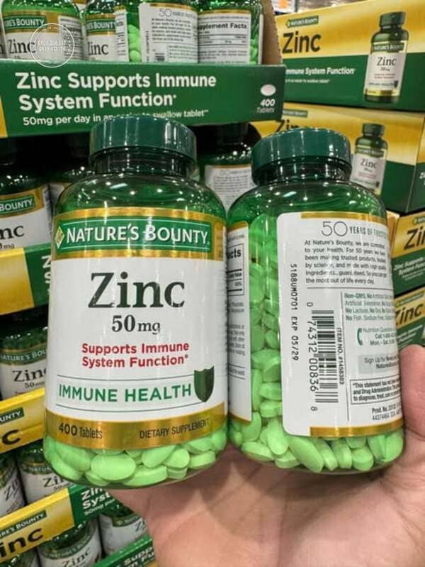 Thuốc bổ sung kẽm Nature’s Bounty Zinc 50mg 400 Caplets của Mỹ có tốt không? Tổng quan nhanh