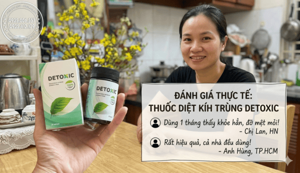 Thuốc diệt ký sinh trùng Detoxic Review từ người dùng thực tế