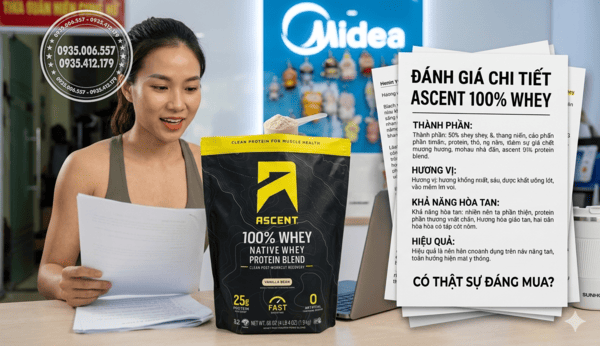 Bột Protein Ascent 100% Whey Review Chi Tiết: Có Thật Sự Đáng Mua?