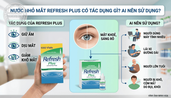 Nước nhỏ mắt Refresh có tác dụng gì? Ai nên sử dụng?