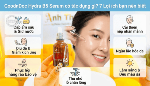 GoodnDoc Hydra B5 Serum có tác dụng gì? 7 Lợi ích bạn nên biết
